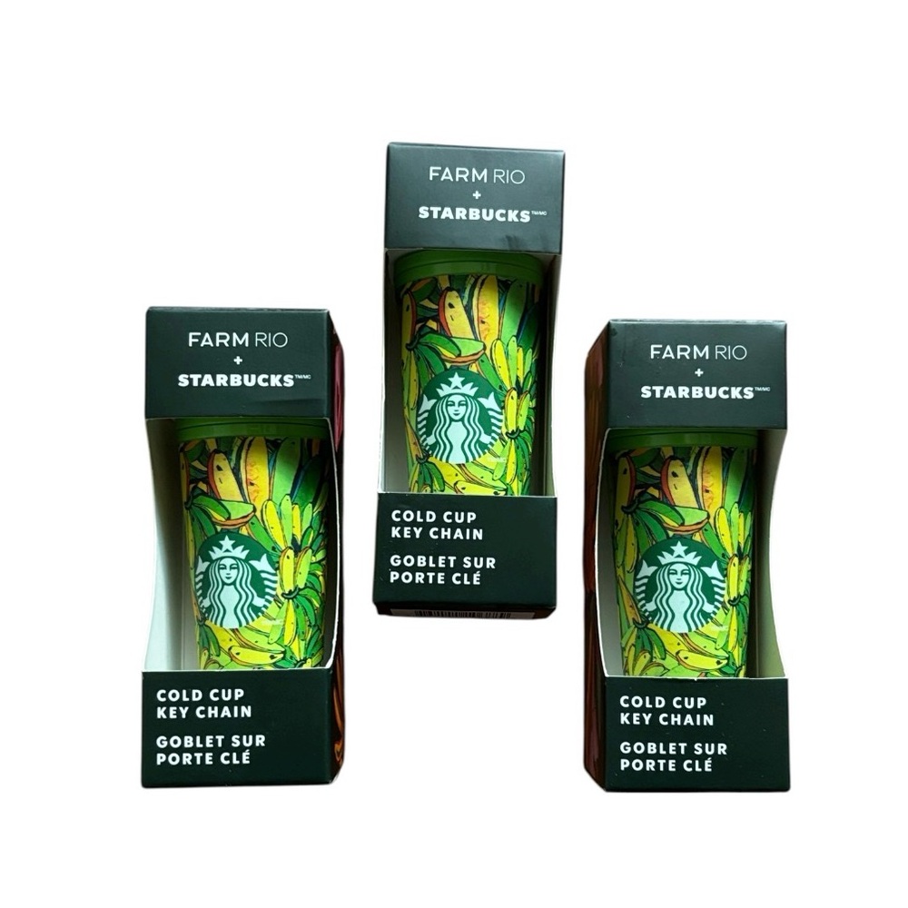 Starbucks | Farm Rio Cold Cup Keychain | Collectors 2025 | 3 Avail | Green